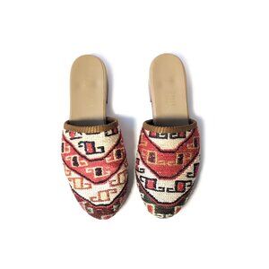 Artemis Design Co. Sumak Kilim Slides Womens Size 8 US Eur 39